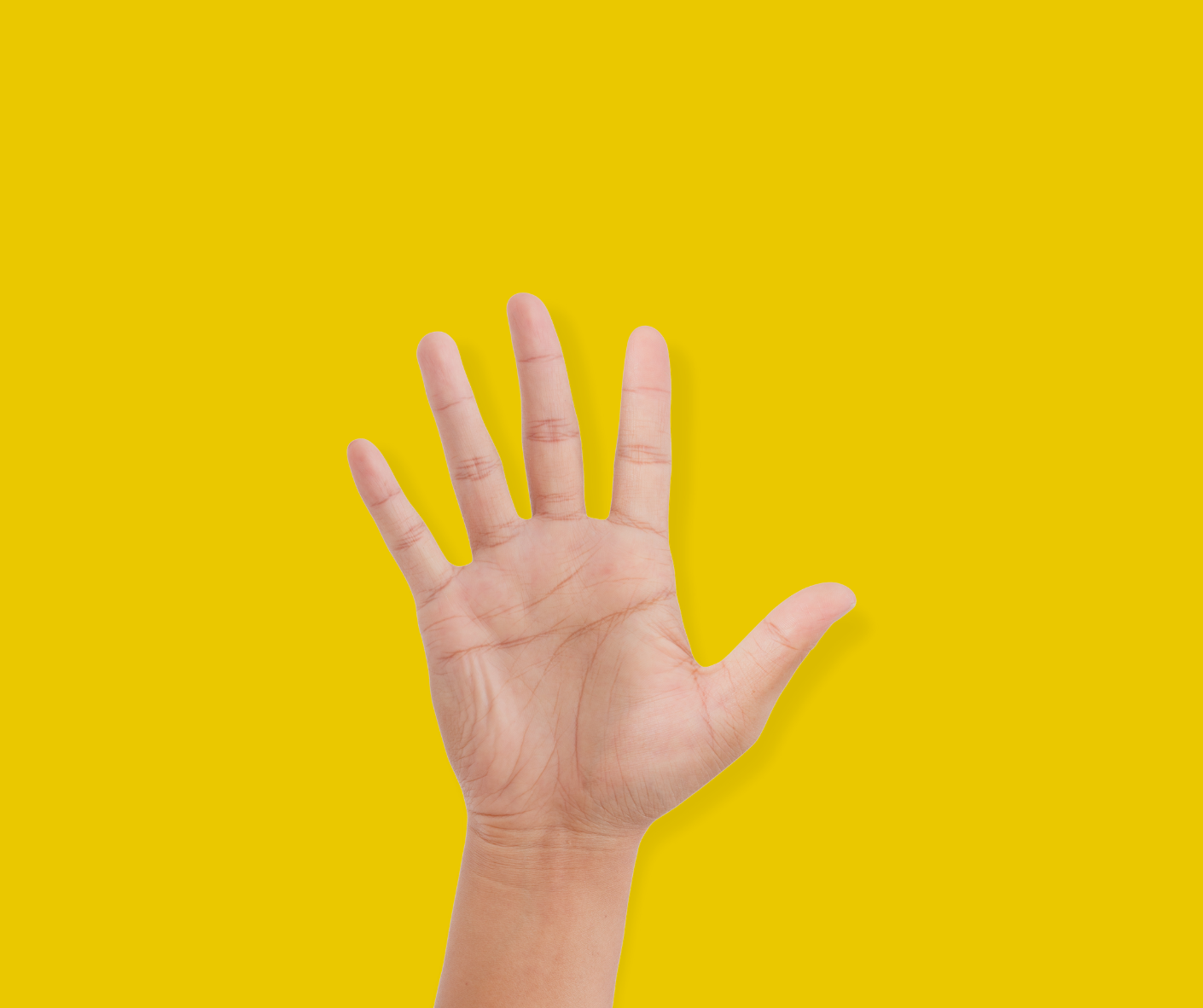 hand-palm-out-5-fingers-on-yellow-background
